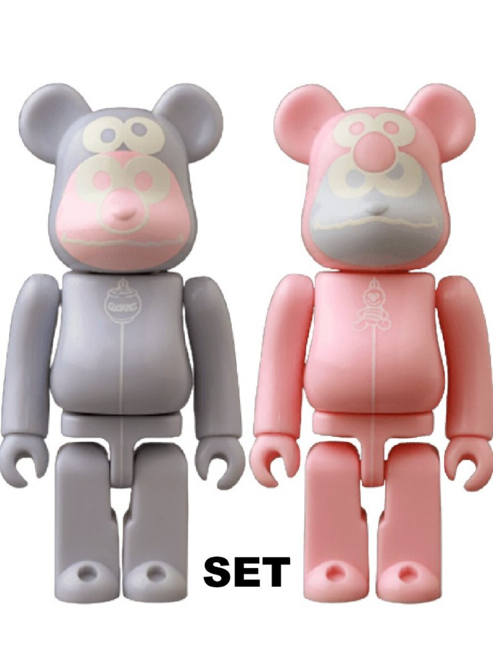 Bearbrick Series 48 Elmo & Cookie Monster Gelato Pique Sesame Street Figures SET